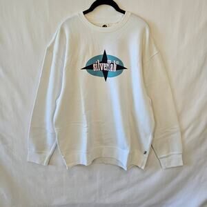 Levi's Silver Tab White Sweatshirt Relaxed Large